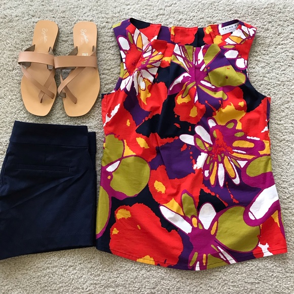 Trina Turk Tops - Trina Turk Montauk Floral Sleeveless Shell
